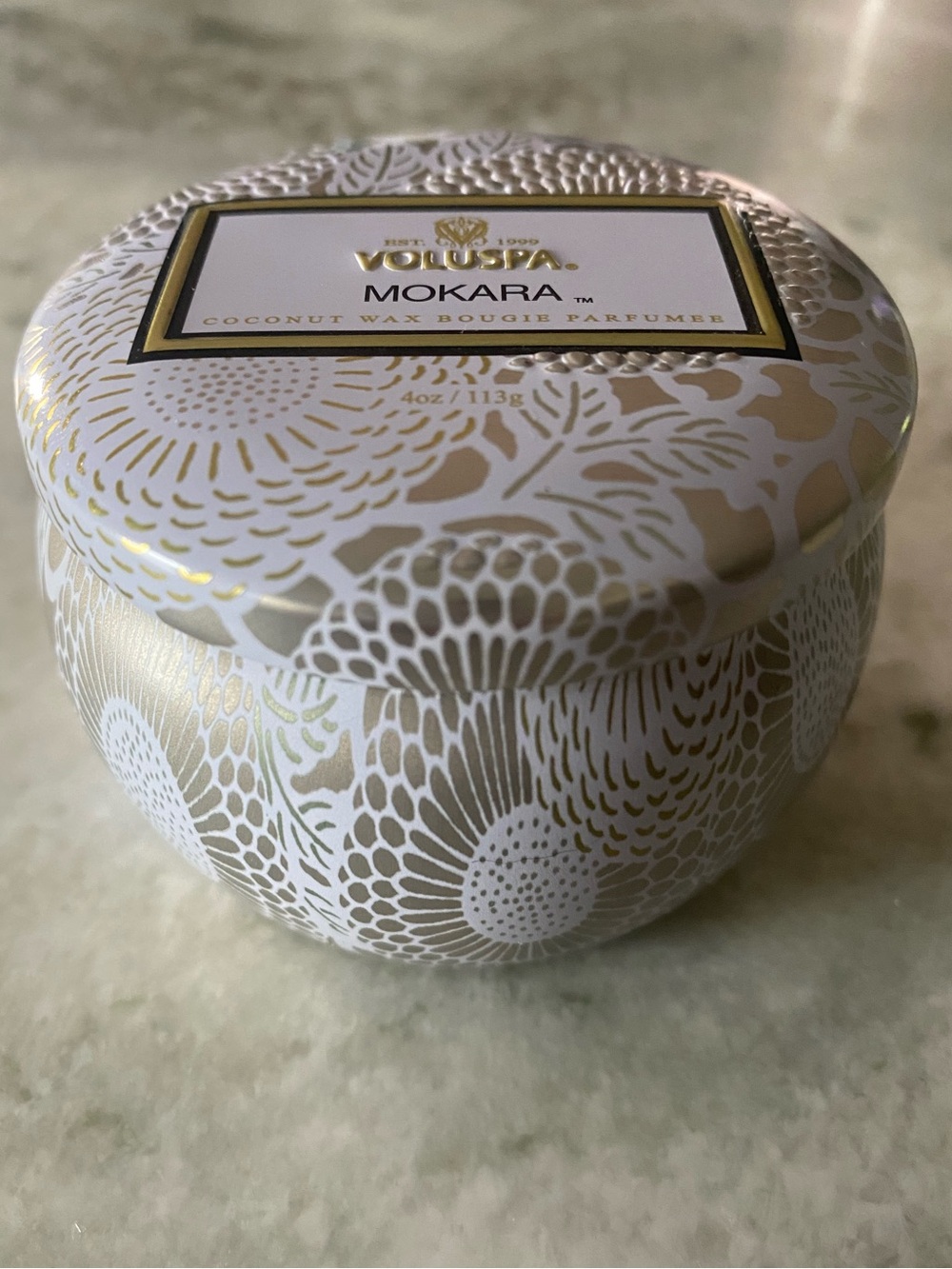 Voluspa “Mokara” Mini Tin Candle - 4 oz
